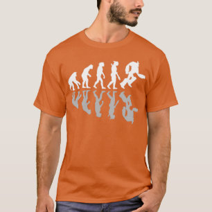 ロボット人間進化ロボット愛好家エンジニアリング Tシャツ