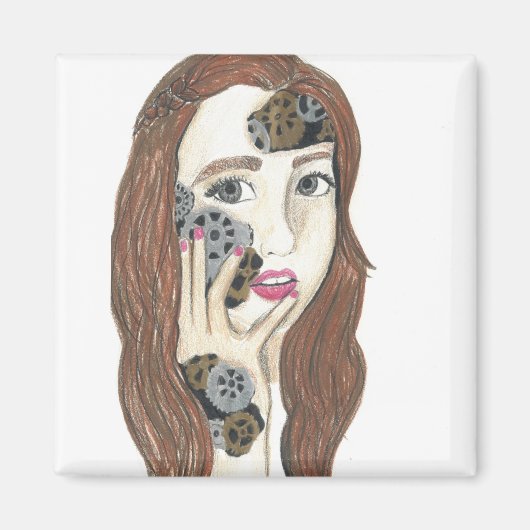 ロボット内側 – 2インチ角磁石 マグネット (正面)