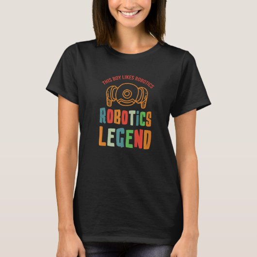 ロボット凡例整備士エンジニアロボット Tシャツ (正面)
