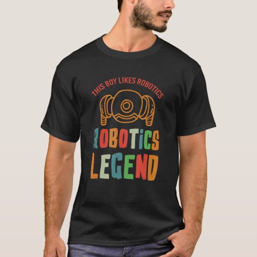 ロボット凡例整備士エンジニアロボット Tシャツ (正面)