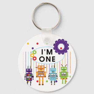 ロボット初誕生日Tシャツとギフト キーホルダー