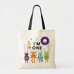 ロボット初誕生日Tシャツとギフト トートバッグ