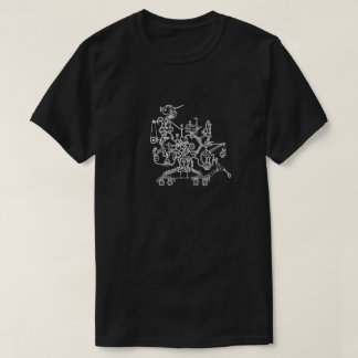 ロボット労働者の落書きのTシャツ Tシャツ
