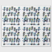 ロボット包装紙 ラッピングペーパー (フラット)