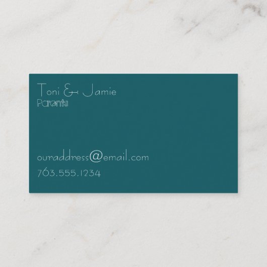 ロボット友情カード 名刺 (裏面)