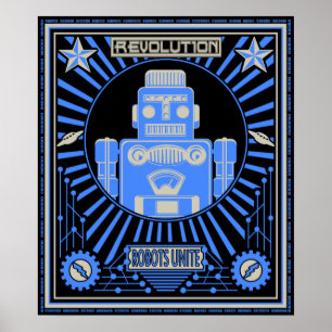 ロボット反乱の青 ポスター