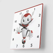ロボット壁時計 スクエア壁時計 (傾斜)