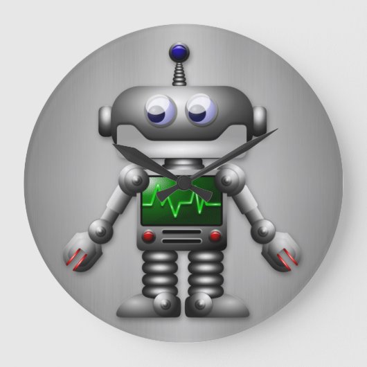 ロボット壁時計 ラージ壁時計 (正面)