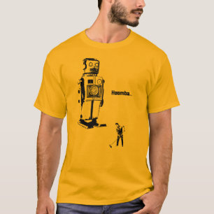 ロボット大君主!!! 今度は床Hoombaをきれいにします! Tシャツ