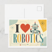 "ロボット大好き" ポストカード (正面/裏面)