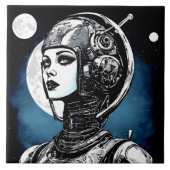 ロボット女性VI タイル (正面)