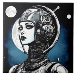 ロボット女性VI タイル