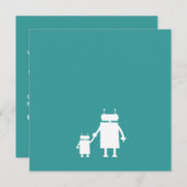 ロボット妊娠の発表カード 案内状 (正面/裏面)