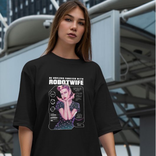 ロボット妻レトロ未来的 Tシャツ