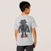 ロボット子供 Tシャツ (裏面フル)