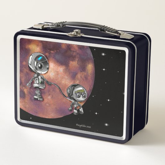 ロボット宇宙ウォーク メタルランチボックス (正面)