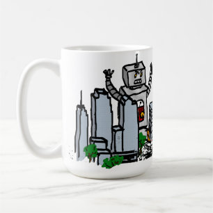 ロボット対都市 コーヒーマグカップ