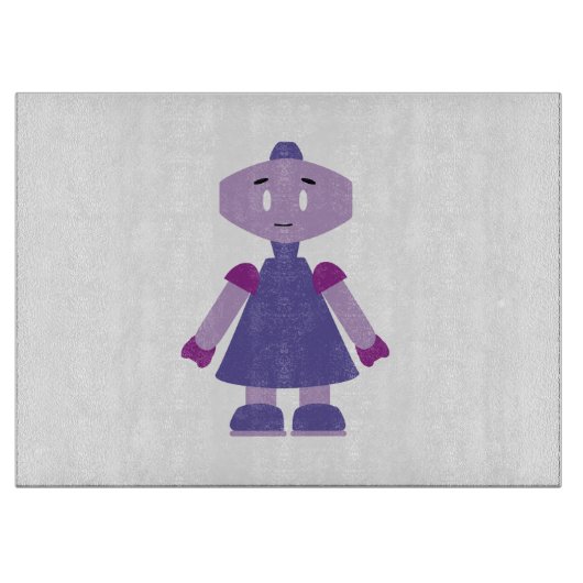 ロボット少女の漫画 カッティングボード (正面)