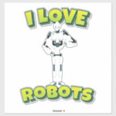 ロボット工学が大好き シール (シート)
