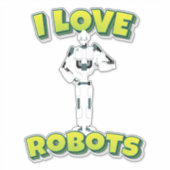 ロボット工学が大好き シール (正面)