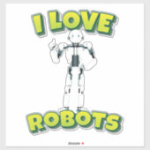 ロボット工学が大好き シール (シート)