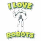 ロボット工学が大好き シール (正面)