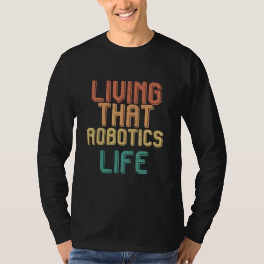 ロボット工学な暮らしをビンテージで Tシャツ (正面)