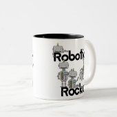ロボット工学の石 ツートーンマグカップ (正面右)