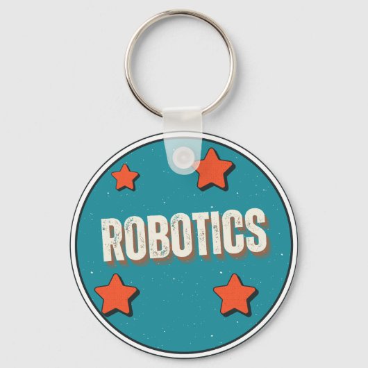 ロボット工学の研究分野 キーホルダー (正面)
