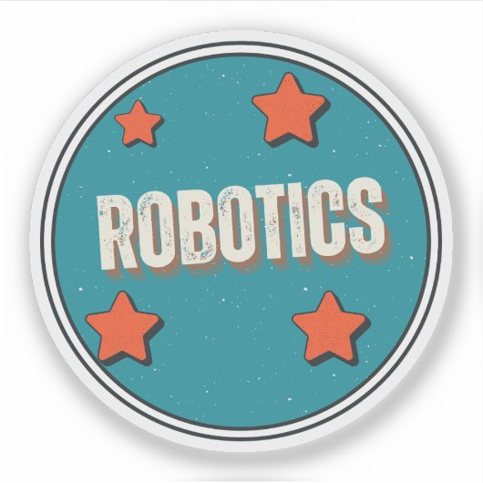 ロボット工学の研究分野 シール (正面)