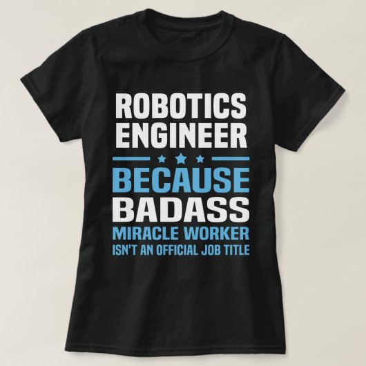 ロボット工学エンジニア Tシャツ (デザイン正面)