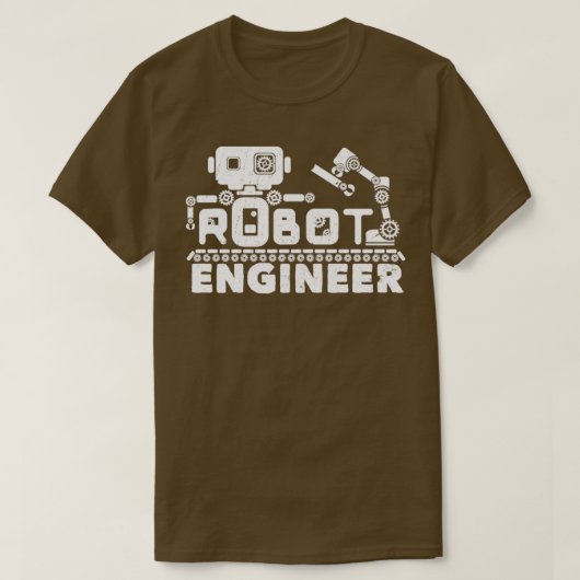 ロボット工学エンジニア Tシャツ (デザイン正面)