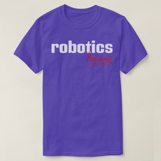 ロボット工学プログラマ Tシャツ (デザイン正面)