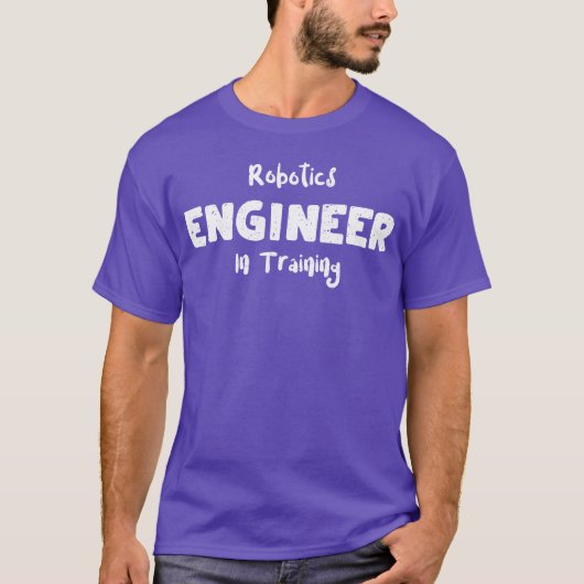 ロボット工学技術者見習いの少年 Tシャツ (正面)