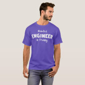 ロボット工学技術者見習いの少年 Tシャツ (正面フル)