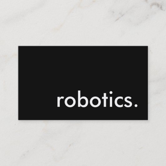 ロボット工学 名刺 (正面)