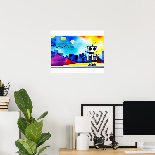 ロボット市 ポスター (ホームオフィス)