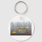 ロボット建築作業者 キーホルダー (正面)