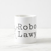 ロボット弁護士のマグ コーヒーマグカップ (中央)