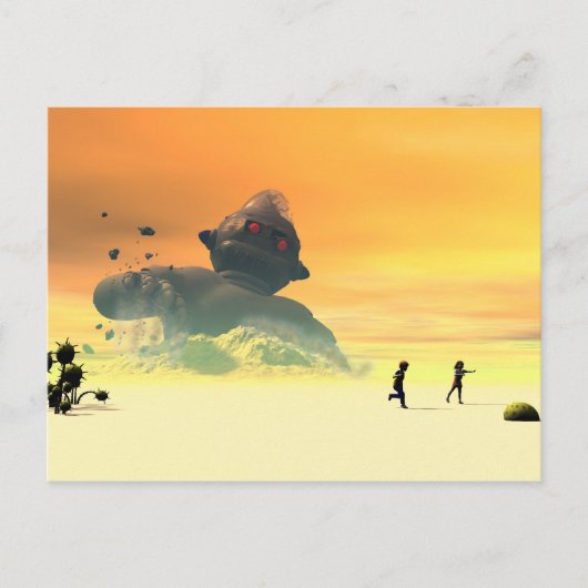 ロボット復活葉書 ポストカード (正面)