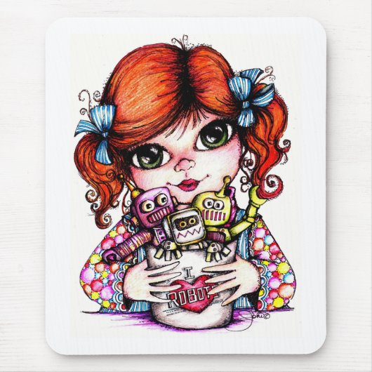 ロボット愛 マウスパッド (正面)