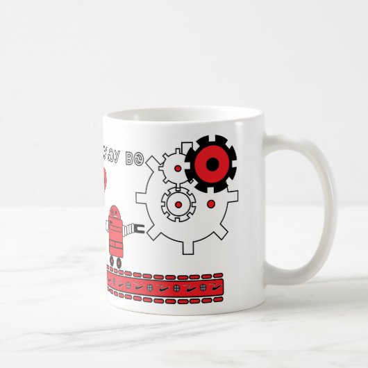 ロボット愛Cherokees コーヒーマグカップ (右)