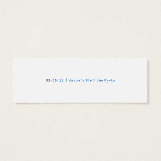 ロボット感謝していギフトラベル (裏面)