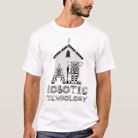 ロボット技おもしろい術 Tシャツ (正面)