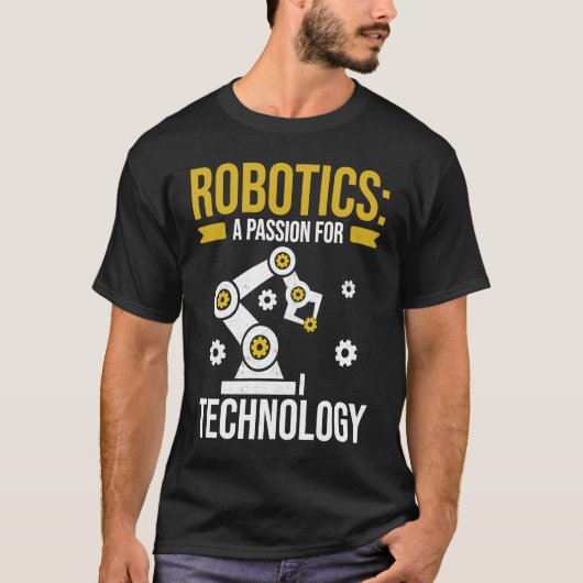 ロボット技術への情熱エンジニアリングProg Tシャツ (正面)