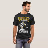 ロボット技術への情熱エンジニアリングProg Tシャツ (正面フル)
