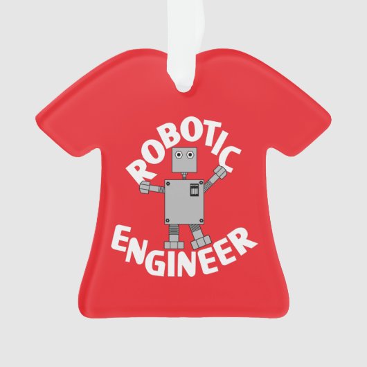 ロボット技術者ロボット オーナメント (正面)