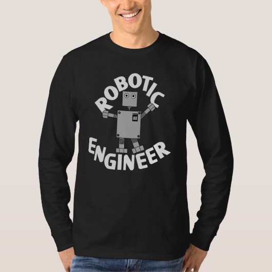 ロボット技術者ロボット Tシャツ (正面)