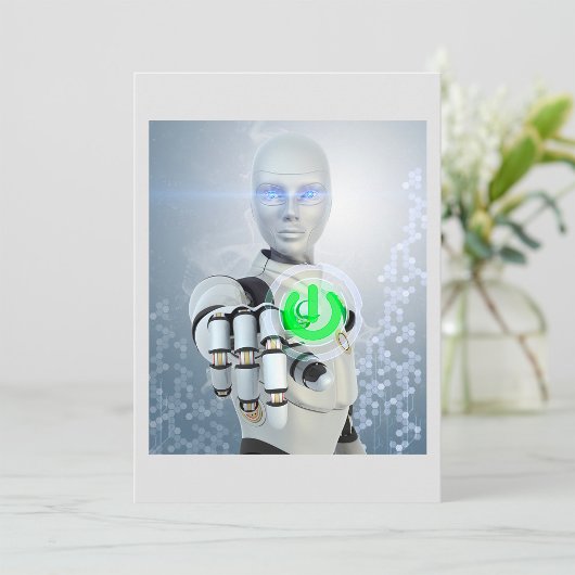 ロボット押しボタン招待状 招待状