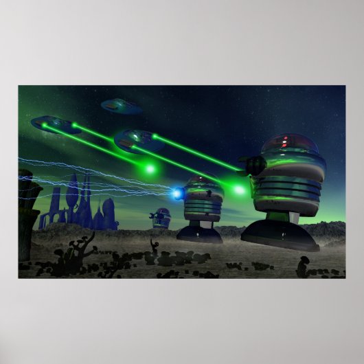 ロボット攻撃ポスター ポスター (正面)